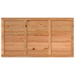 vidaXL Dessus de bureau marron clair bois chêne massif rectangulaire