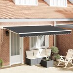 vidaXL Auvent Rétractable Anthracite 400 x 200 cm