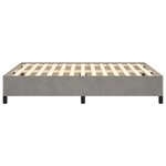vidaXL Cadre de lit sans matelas gris clair 140x190 cm velours