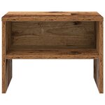 vidaXL Cabinet de chevet 2 Pièces Bois ancien 40 x 40 x 30 cm