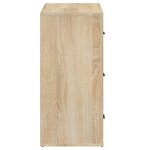 vidaXL Buffet Chêne sonoma 80x33x70 cm Bois d'ingénierie