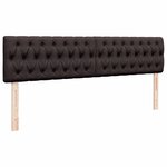 VidaXL Cadre de lit ottoman avec matelas marron foncé 200x200 cm tissu