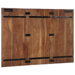 vidaXL Tête de lit multicolore 120 cm bois massif récupération