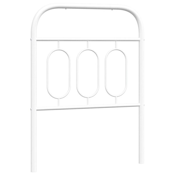 vidaXL Tête de lit métal blanc 75 cm