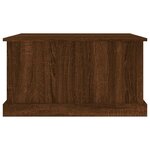 vidaXL Boîte de rangement chêne marron 70x40x38 cm bois d'ingénierie