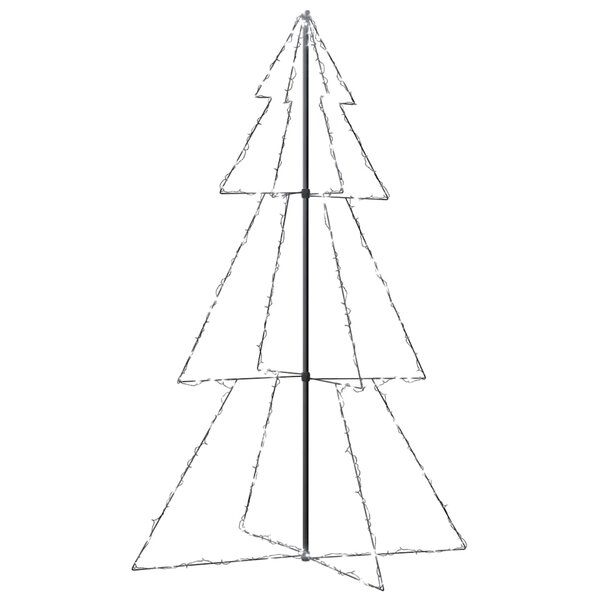 vidaXL Arbre de Noël cône 240 LED d'intérieur/d'extérieur 118x180 cm