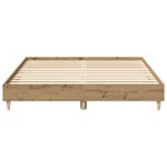 vidaXL Cadre de lit sans matelas chêne artisanal 140x200 cm