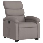 vidaXL Fauteuil inclinable taupe tissu