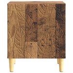 vidaXL Table de chevet Bois ancien 43 x 34 5 x 50 cm Bois d'ingénierie