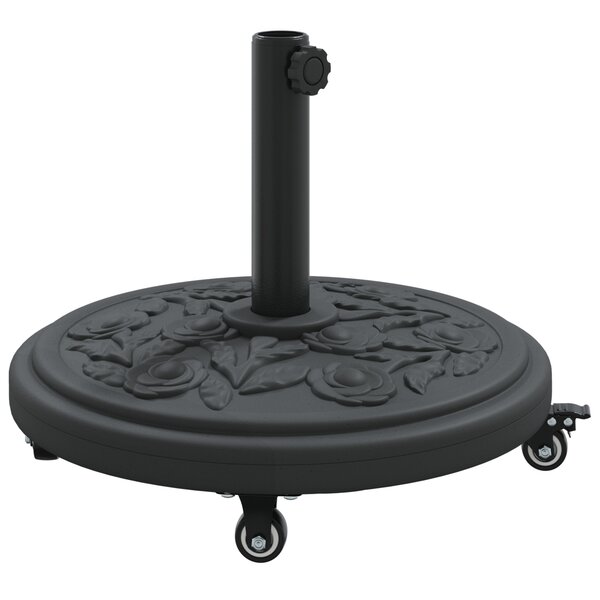 Base de Parasol vidaXL avec Roues pour Pôles Ø38-48 mm 13 kg Ronde