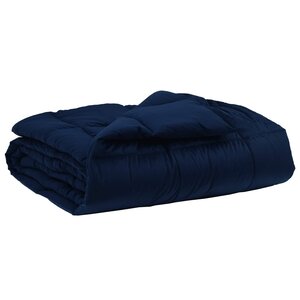 vidaXL Duvet complet toute l'année 220 x 260 cm 4 saisons Bleu foncé