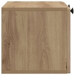 vidaXL Meuble TV mural 59 5 x 31 x 30 cm Chêne artisanal