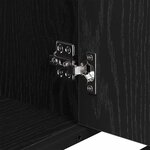 vidaXL Meuble de Lavabo de Salle de Bain Chêne noir 80 x 33 x 60 cm