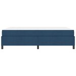 vidaXL Lit à ressorts avec matelas Bleu 140 x 190 cm tissu