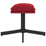 vidaXL Repose-pied Rouge bordeaux 60x60x36 cm Velours