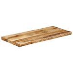 vidaXL Dessus de table bord vivant 90x40x3 8 cm bois de manguier brut