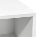 vidaXL Buffet avec LED Blanc 71 x 34.5 x 75 cm Bois d'ingénierie