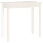 vidaXL Table console Blanc 80x40x75 cm Bois massif de pin