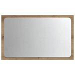 vidaXL Miroir de salle de bain avec lumière LED chêne artisanal