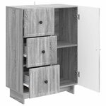 vidaXL Buffet Sonoma gris 66 x 34 5 x 90 cm Bois d'ingénierie