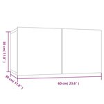 vidaXL Meubles TV suspendus 2 Pièces Chêne fumé 60x30x30 cm
