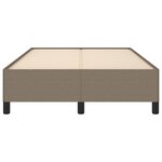 vidaXL Cadre de lit sans matelas taupe 120x190 cm tissu