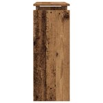 vidaXL Table console vieux bois 80 x 30 x 80 cm bois d'ingénierie