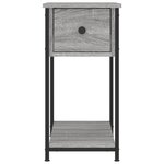 vidaXL Table de chevet sonoma gris 30x60x60 cm bois d'ingénierie