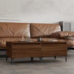 vidaXL Tables d'appoint 2 Pièces Chêne marron 50x46x35 cm Bois ingénierie