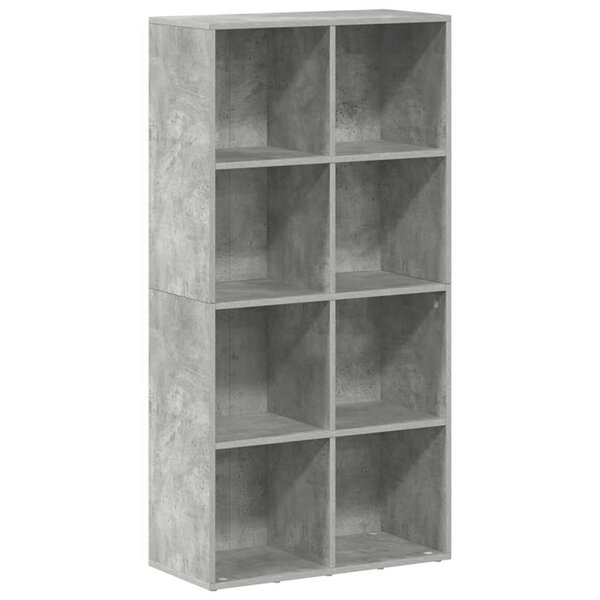 vidaXL Bibliothèque/Buffet Gris béton 66x30x130 cm Bois d’ingénierie