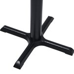 vidaXL Pied de table de bistro Noir 56x56x107 cm Fonte