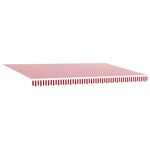 vidaXL Auvent rétractable manuel avec bande LED rouge et blanche 500x300 cm