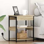 vidaXL Armoires de chevet 2 Pièces Chêne sonoma 41 x 31 x 51 cm