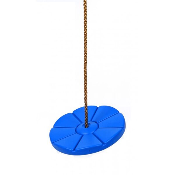 Balançoire disque en plastique bleue swing king