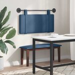 vidaXL Tête de lit suspendue Bleu Tissu