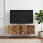 vidaXL Meuble TV mural Bois ancien 99 x 41 x 30 cm Bois d'ingénierie