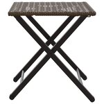vidaXL Ensemble à manger de jardin 5 Pièces pliable marron résine tressée