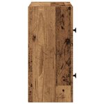 vidaXL Bibliothèque vieux bois 40x24x52 cm bois d'ingénierie