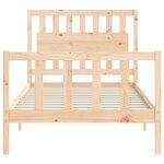 vidaXL Cadre de lit sans matelas 100x200 cm bois massif de pin