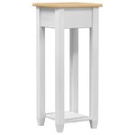 vidaXL Support de Plante Blanc 30 x 30 x 73 cm Bois de pin massif