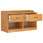 vidaXL Banc de couloir SANDNES 87x40x50 cm bois de pin massif