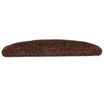 vidaXL Tapis d'escalier 15 Pièces marron 65x21x4 cm