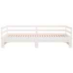 vidaXL Lit coulissant sans matelas blanc 90x190 cm