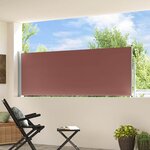 vidaXL Auvent latéral rétractable de patio 100x300 cm Marron