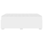 vidaXL Cadre de lit avec matelas Blanc 120 x 200 cm tissu