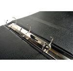 Classeur rembordé PVC dos rond 4 anneaux 30mm A3 à l'italienne Noir EXACOMPTA