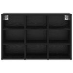 vidaXL Cabinet à chaussures avec étagère Chêne noir 77 5 x 30 x 51 cm