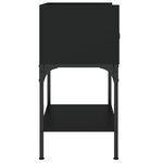 vidaXL Tables de chevet 2 Pièces noir 40 5x31x60 cm bois d’ingénierie