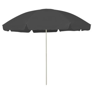 vidaXL Parasol de plage anthracite 300 cm