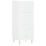 vidaXL Buffet haut Blanc 34 5x34x180 cm Bois d'ingénierie